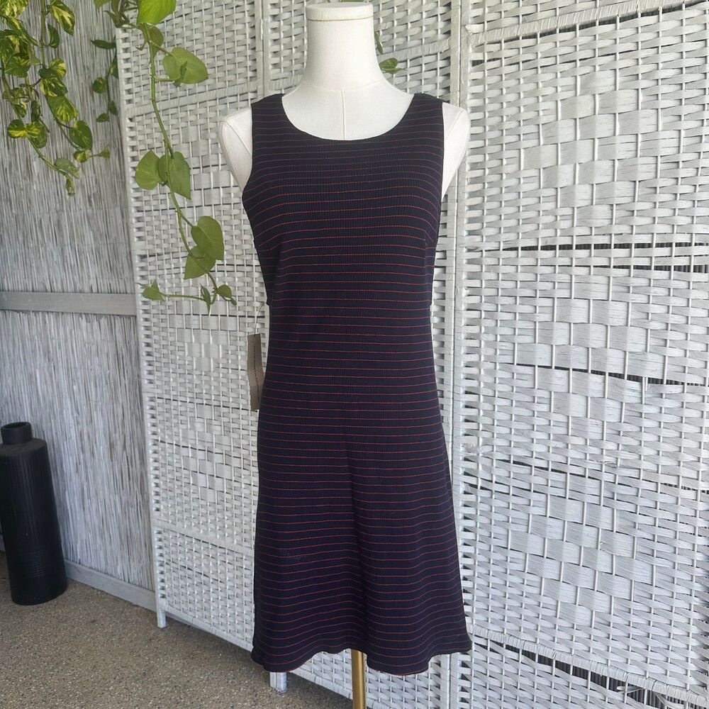 NWT Reformation Arly Mini Dress  Women's Medium M Navy Red Striped 501